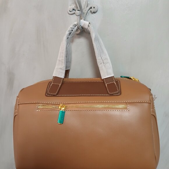 Tan Leather Dream Satchel - Picture 12 of 12